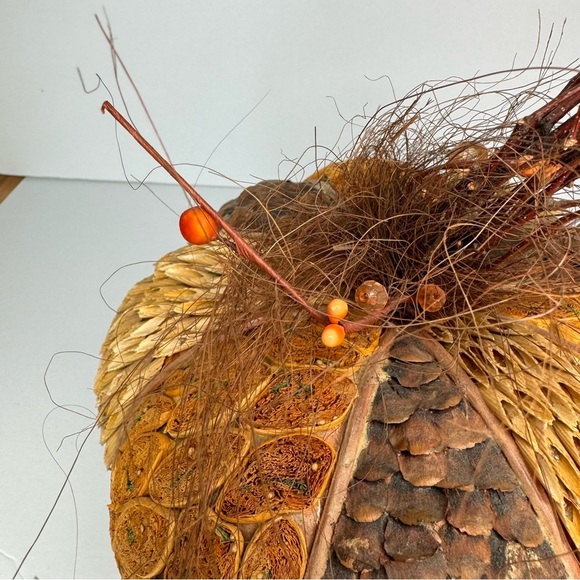 Set of 2 Decorative Pumpkins for Fall & Thanksgiving Tabletop Centerpiece Decor - Picture 3 of 16